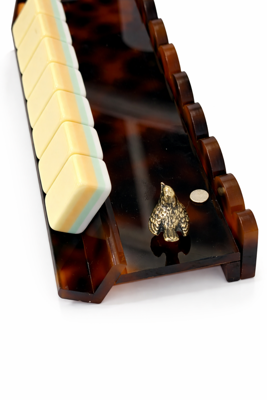 THE MM Tortoise Scalloped Mahjong Rack & Pusher 20 in. - Pre Order Now for March Ship