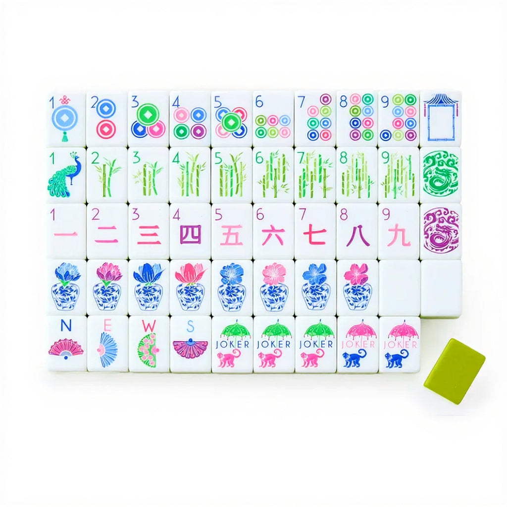 Lime Lounge Collection - Mahjong Tiles - Ships Dec 1