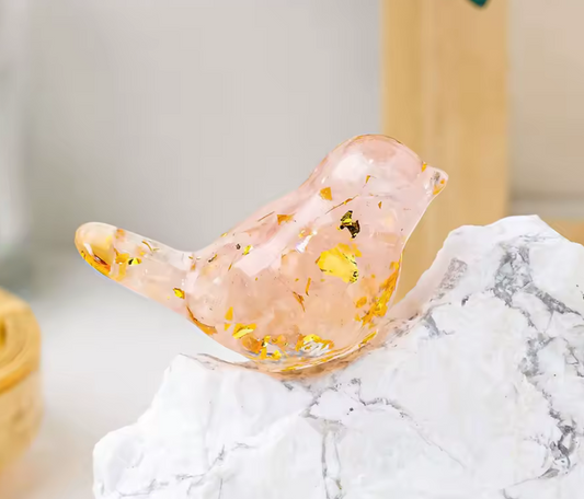 Crystal Mahjong Birdie Rose Quartz