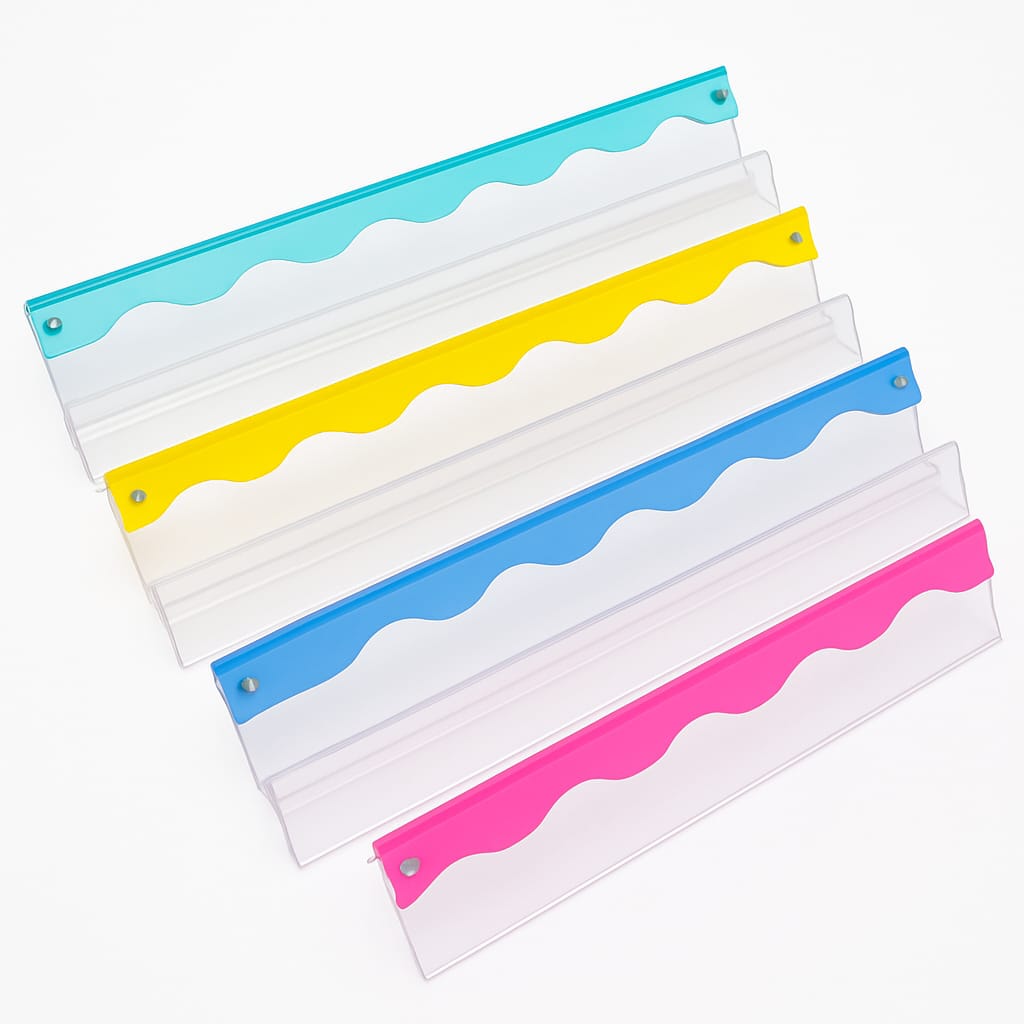 Acrylic Waved Multicolor Set