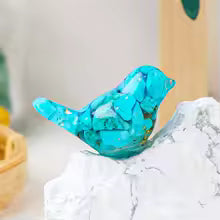 Crystal Mahjong Birdie Turquoise